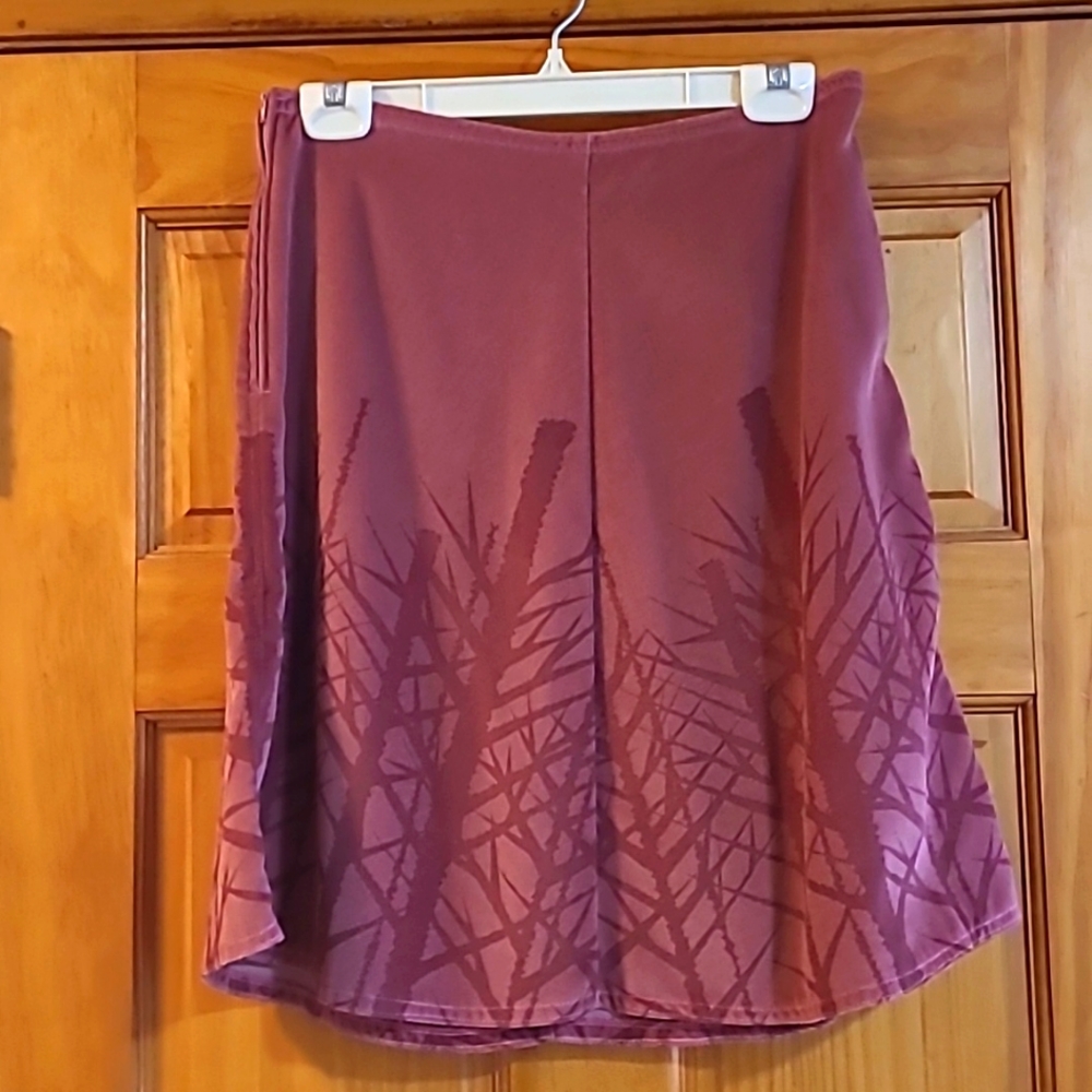 Pink aline women's size 10 skirt, Handmade by Hannah.  Vintage.